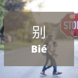 penggunaan kata 别 （bie）dan contohnya