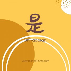 penggunaan 是 (shi) dalam bahasa mandarin dan contohnya
