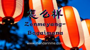 Perbedaan 怎么(Zenme) Dan 怎么样 (Zenmeyang) Dalam Bahasa Mandarin