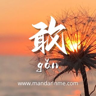 Penggunaan 敢(Gan) Dalam Bahasa Mandarin