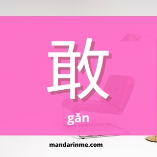 Penggunaan 敢 (Gan) Dalam Bahasa Mandarin