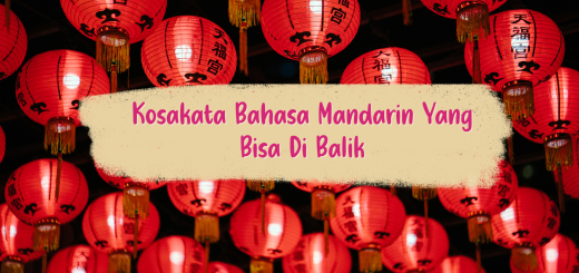 Kosakata Bahasa Mandarin Yang Bisa Di Balik